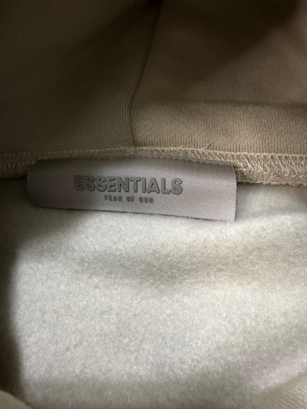 Fear of God Essentials 1977 Hoodie Wheat Color Way Brand New Mens Medium - Picture 7 of 14